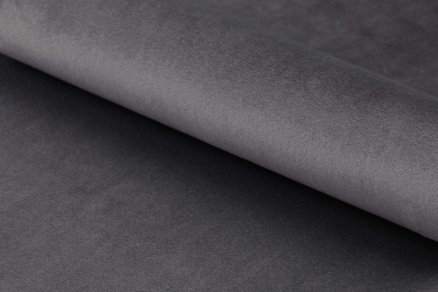 ACT NORDIC Emilia lnestol - mrkegr/sort stof/metal, m. armln