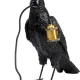 KARE DESIGN Animal Crow bordlampe - mat sort polyresin og kobber aluminium