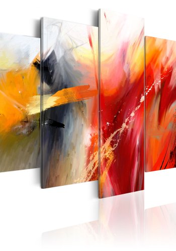 ARTGEIST Battlefield - Abstrakt billede i mange nuancer trykt p lrred - Flere strrelser