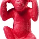KARE DESIGN Monkey Kikazaru sparebsse - rd polyresin (H:35)
