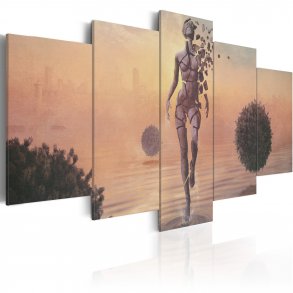 ARTGEIST - Abstrakt billede af skrbelighedens eksistens trykt p lrred - Flere strrelser