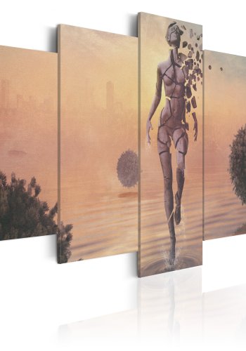 ARTGEIST - Abstrakt billede af skrbelighedens eksistens trykt p lrred - Flere strrelser