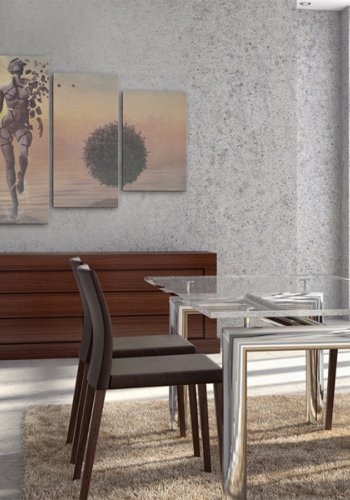 ARTGEIST - Abstrakt billede af skrbelighedens eksistens trykt p lrred - Flere strrelser