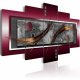 ARTGEIST Burgundy elegance - Abstrakt billede bronze strg trykt p lrred - Flere strrelser