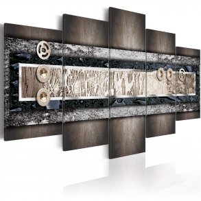 ARTGEIST Colors of the earth - Abstrakt billede i Jordens farver trykt p lrred - Flere strrelser