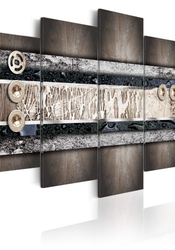 ARTGEIST Colors of the earth - Abstrakt billede i Jordens farver trykt p lrred - Flere strrelser