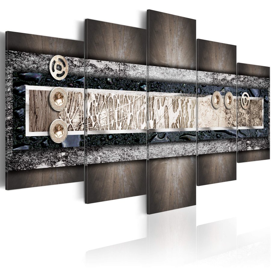 ARTGEIST Colors of the earth - Abstrakt billede i Jordens farver trykt p lrred - Flere strrelser