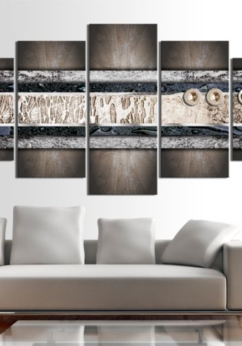 ARTGEIST Colors of the earth - Abstrakt billede i Jordens farver trykt p lrred - Flere strrelser