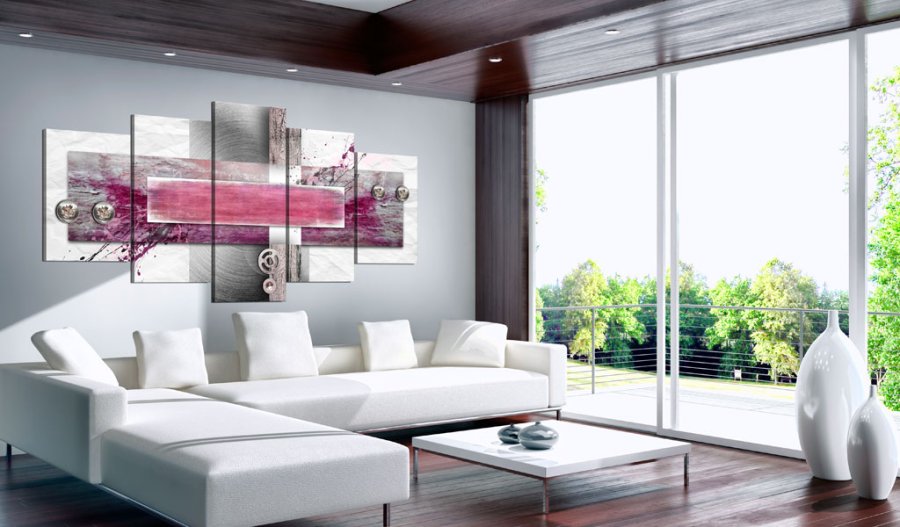 ARTGEIST Sinful thoughts - Abstrakt billede med skruehoveder trykt p lrred - Flere strrelser