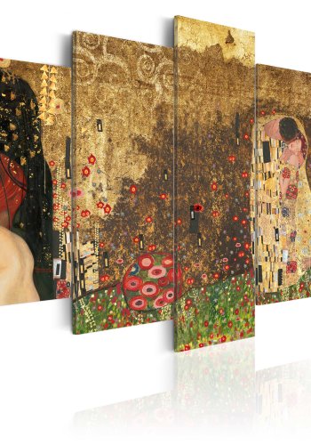 ARTGEIST Klimt's muses - Abstrakt billede i religis stilart trykt p lrred - Flere strrelser
