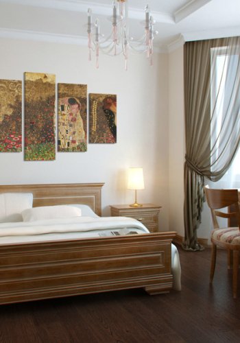 ARTGEIST Klimt's muses - Abstrakt billede i religis stilart trykt p lrred - Flere strrelser