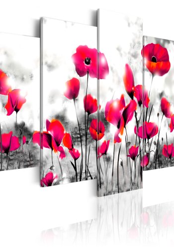 ARTGEIST Perdition - Billede af magenta blomster trykt p lrred - Flere strrelser