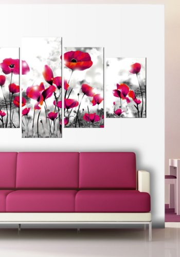 ARTGEIST Perdition - Billede af magenta blomster trykt p lrred - Flere strrelser