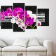ARTGEIST Modest orchids - Farverigt billede af orkidé trykt p lrred - Flere strrelser