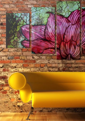 Billede - Flowery stained glass