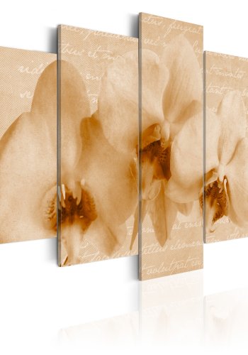 ARTGEIST - Billede af orkidé med tekst trykt p lrred - Flere strrelser