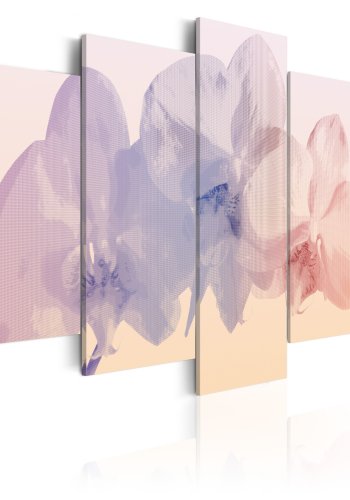 ARTGEIST - Billede med orkidé i violette/lyserde nuancer trykt p lrred - Flere strrelser