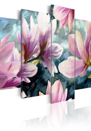 ARTGEIST Song without words - Billede af malede blomster trykt p lrred - Flere strrelser