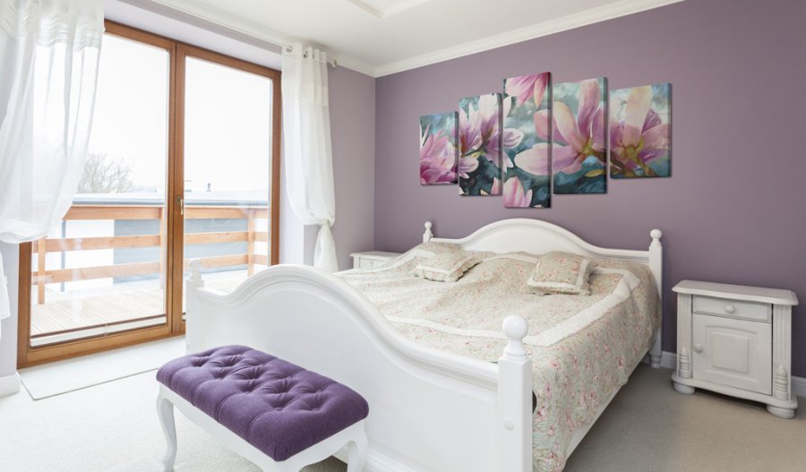 ARTGEIST Song without words - Billede af malede blomster trykt p lrred - Flere strrelser