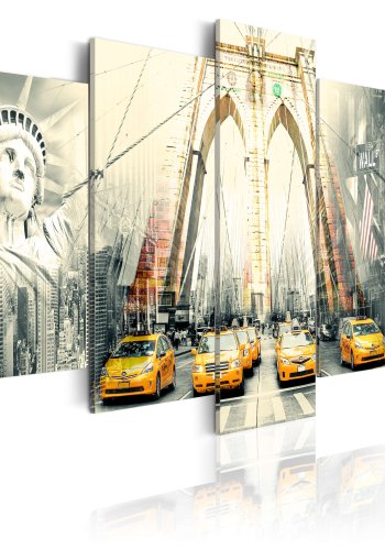 ARTGEIST American metropolis - Ikoniske lokationer i New York trykt p lrred - Flere strrelser