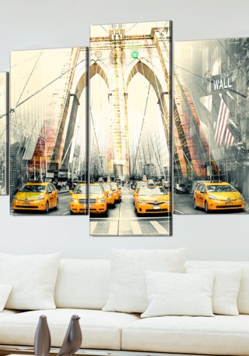 ARTGEIST American metropolis - Ikoniske lokationer i New York trykt p lrred - Flere strrelser