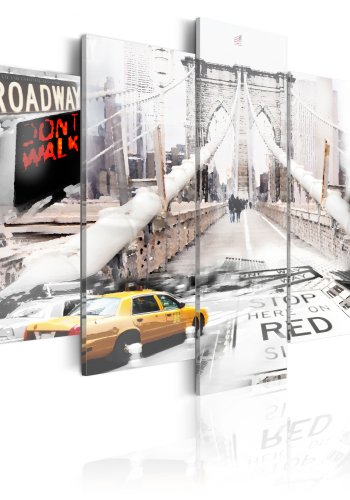 ARTGEIST New York in the fog - New York i tge trykt p lrred - Flere strrelser