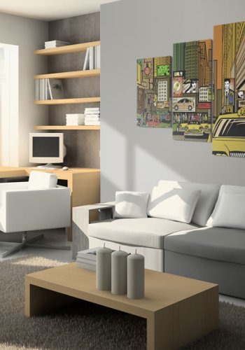 ARTGEIST New York City in cartoons - New York i tegnserie-stil trykt p lrred - Flere strrelser