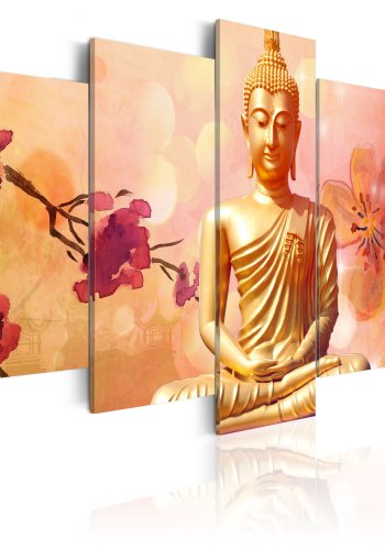 ARTGEIST Mantra - Zen billede af mediterende Buddha trykt p lrred - Flere strrelser