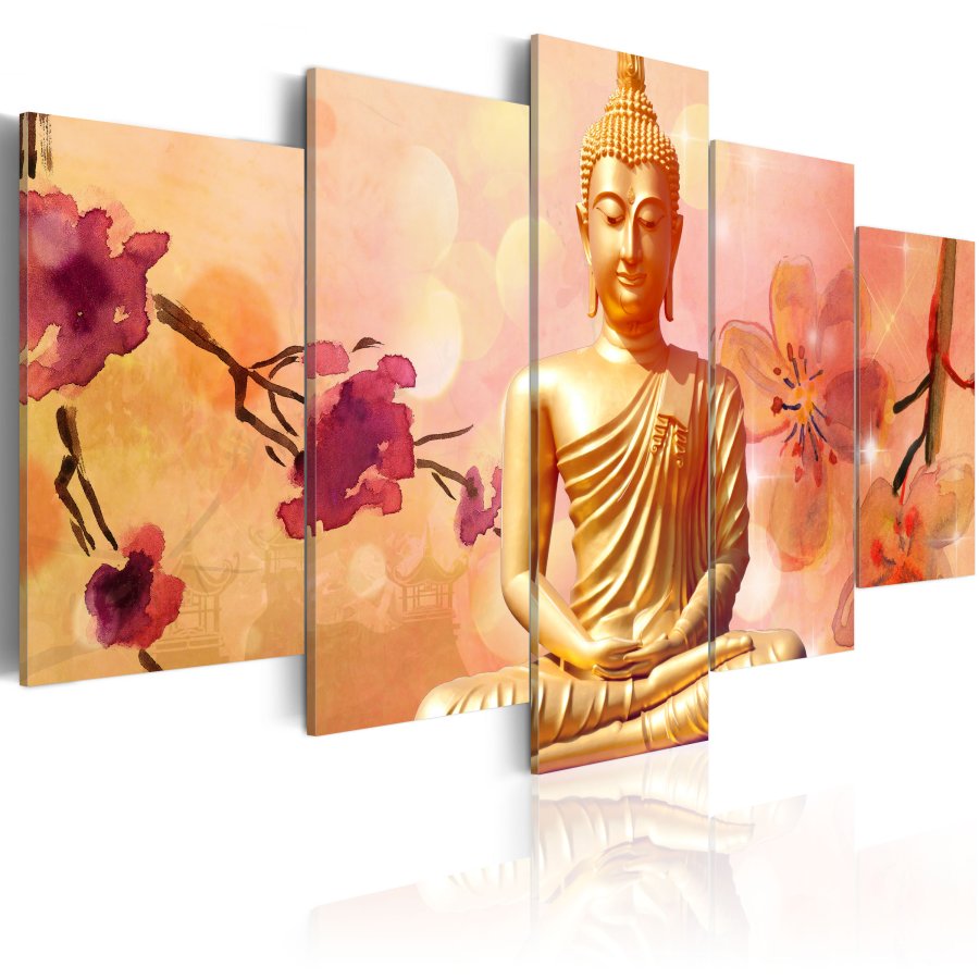ARTGEIST Mantra - Zen billede af mediterende Buddha trykt p lrred - Flere strrelser