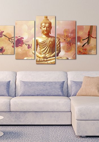 ARTGEIST Mantra - Zen billede af mediterende Buddha trykt p lrred - Flere strrelser