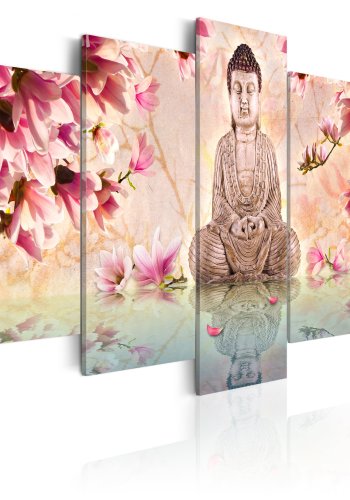  ARTGEIST Siddhartha - Zen billede af mediterende Buddha trykt p lrred - Flere strrelser