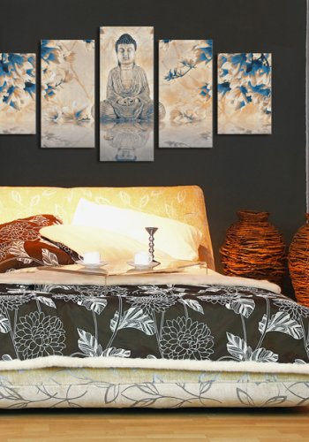  ARTGEIST - Zen billede af mediterende Buddha trykt p lrred - Flere strrelser