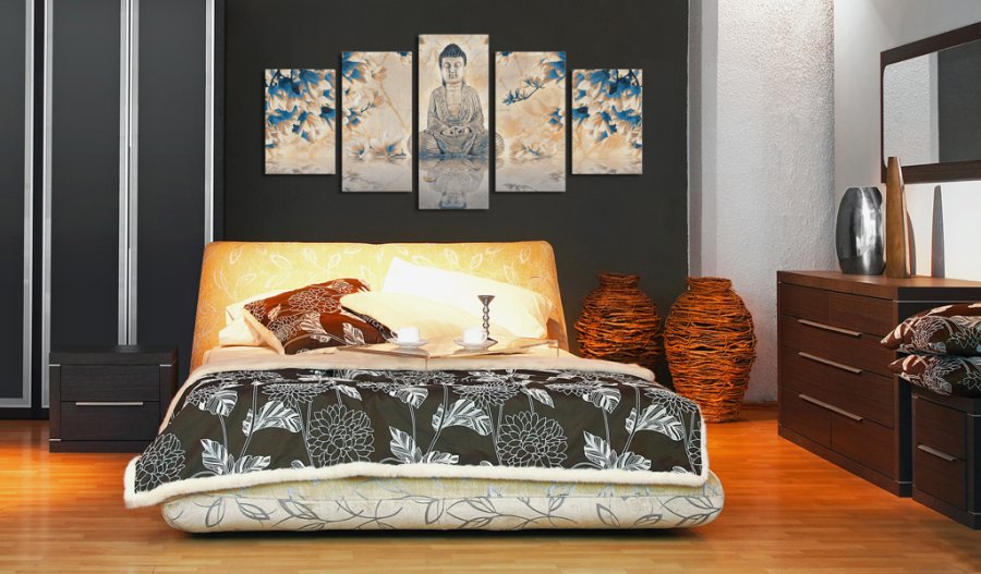  ARTGEIST - Zen billede af mediterende Buddha trykt p lrred - Flere strrelser