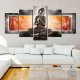ARTGEIST Buddha and ornaments - Mediterende Buddha i slv trykt p lrred - Flere strrelser