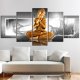 ARTGEIST Buddhist prayer - Mediterende Buddha i guld trykt p lrred - Flere strrelser