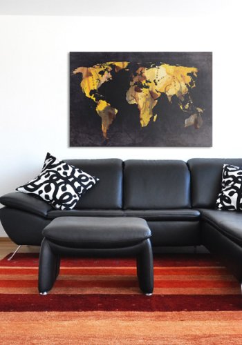 ARTGEIST Hvis verden var en rken... - Verdenskort med rkentema - Flere strrelser