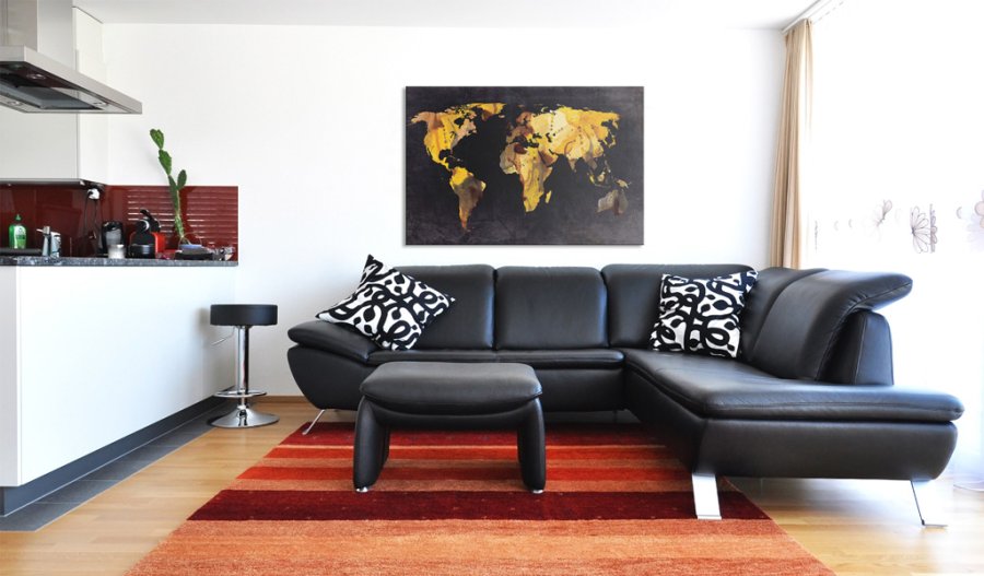 ARTGEIST Hvis verden var en rken... - Verdenskort med rkentema - Flere strrelser