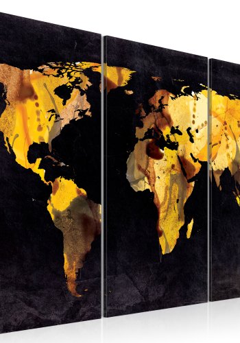 ARTGEIST - Hvis verden var en rken... Verdenskort med tema, 3-delt - Flere strrelser