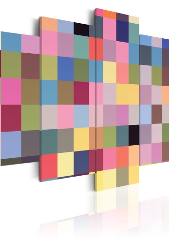 ARTGEIST Gallery of colors - Farverigt geomtrisk billede trykt p lrred - Flere strrelser 