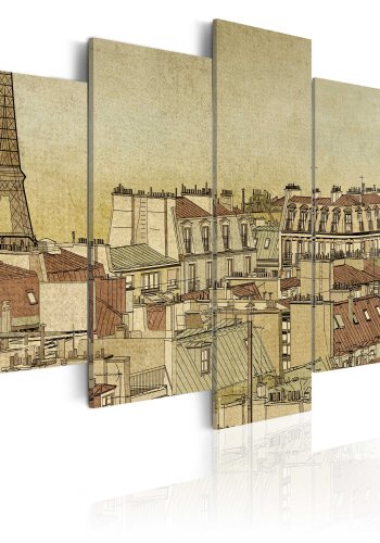 ARTGESIT Parisian past centuries - Vintage billede af Paris trykt p lrred - Flere strrelser