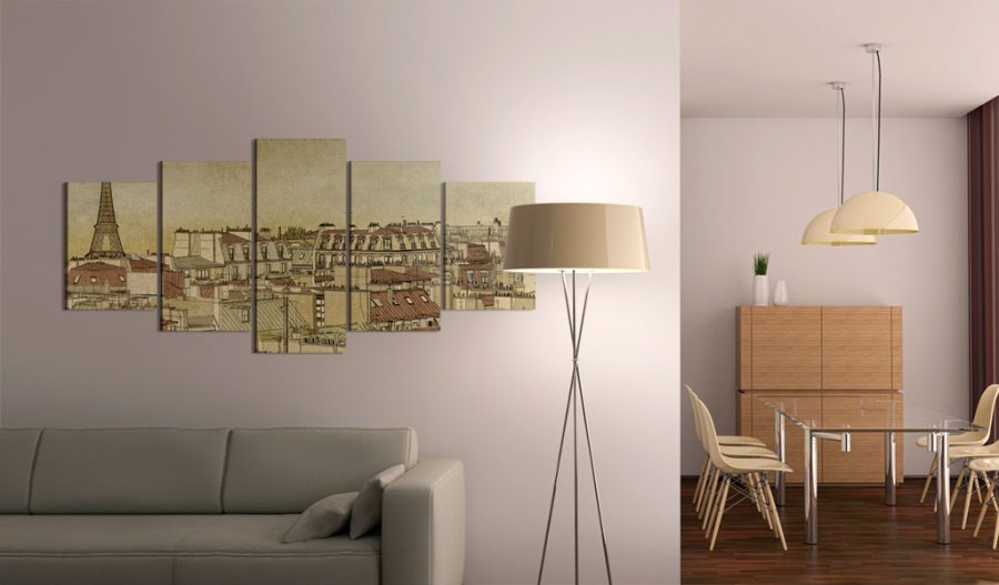 ARTGESIT Parisian past centuries - Vintage billede af Paris trykt p lrred - Flere strrelser