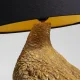 KARE DESIGN Animal Duck bordlampe - sort bomuld og guld polyresin