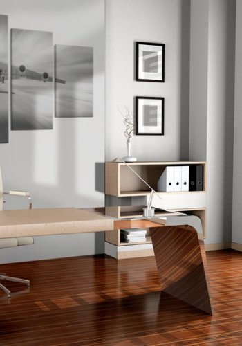 ARTGEIST - Billede i sort/hvid af et fly trykt p lrred - Flere strrelser