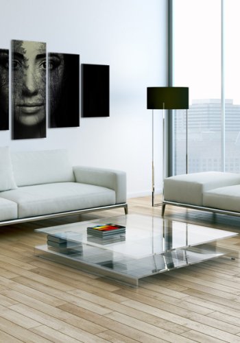 ARTGEIST Breath of nature - Kvindeansigt med gren-effekt trykt p lrred - Flere strrelser