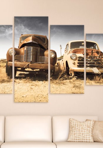 ARTGEIST Cars with soul - Billede af gamle biler fanget i tiden trykt p lrred - Flere strrelser