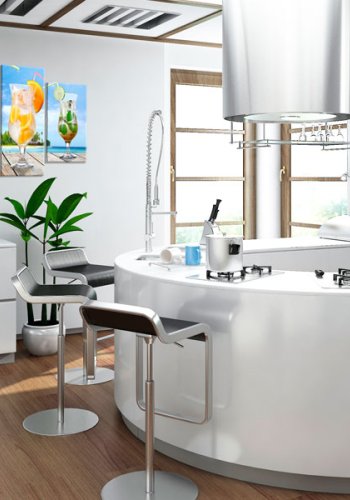 ARTGEIST Summer drinks - Billede af lkre drinks p stranden trykt p lrred - Flere strrelser