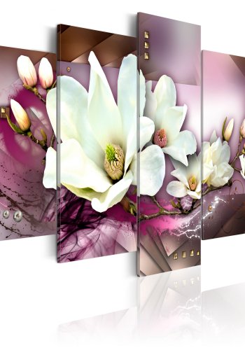 ARTGEIST - Abstrakt billede af orkidé trykt p lrred - Flere strrelser