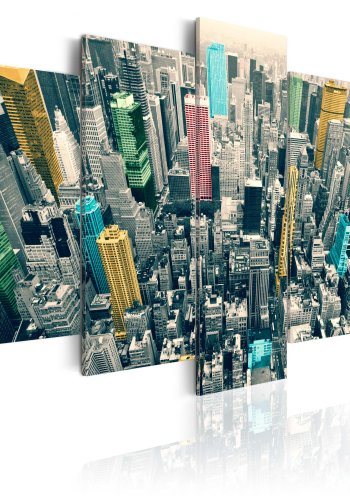 ARTGEIST The greyness of the day revived - Billede af New York trykt p lrred - Flere strrelser