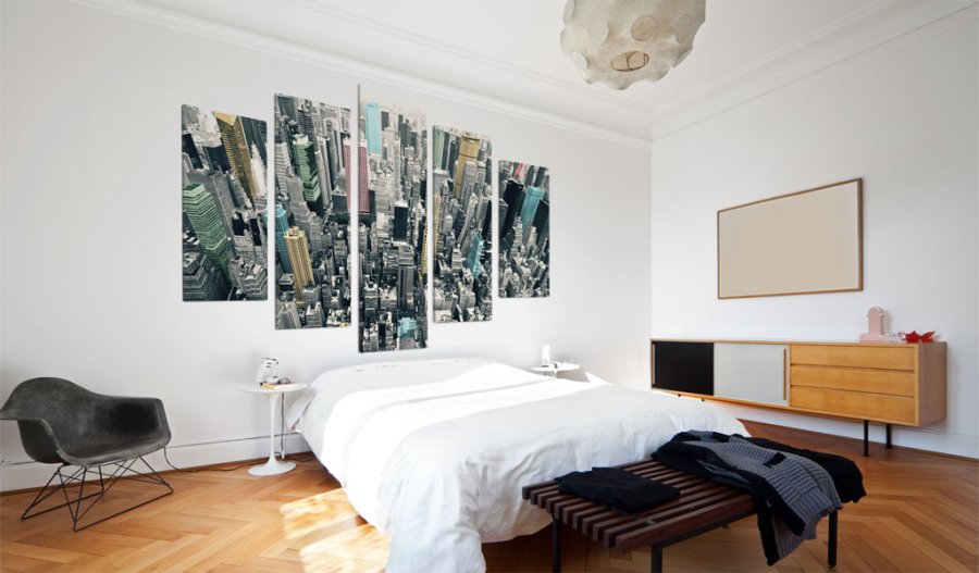 ARTGEIST The greyness of the day revived - Billede af New York trykt p lrred - Flere strrelser