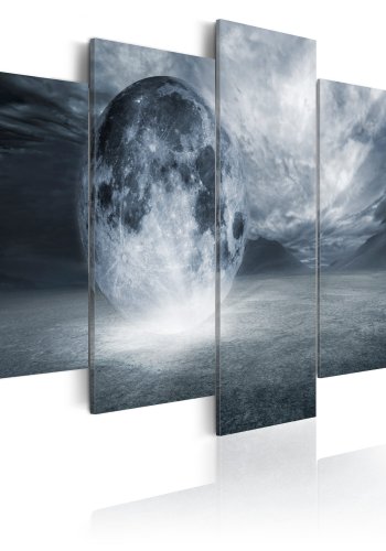 ARTGEIST New planet - Abstrakt billede af en ny planet trykt p lrred - Flere strrelser